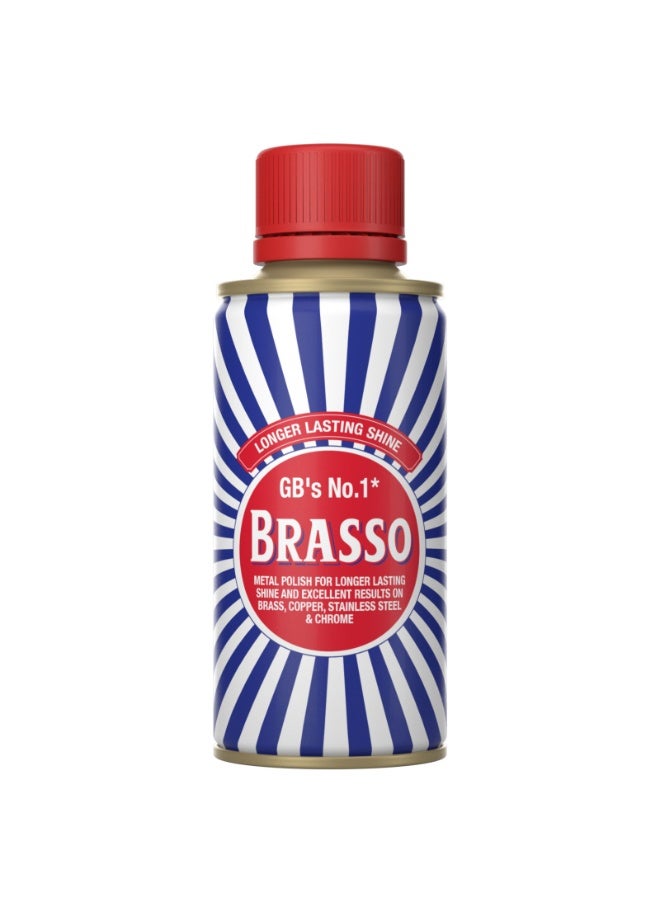 براسو ملمع المعادن Brasso للنحاس الأصفر والنحاس والفولاذ المقاوم للصدأ والكروم 175 مل - Image 1